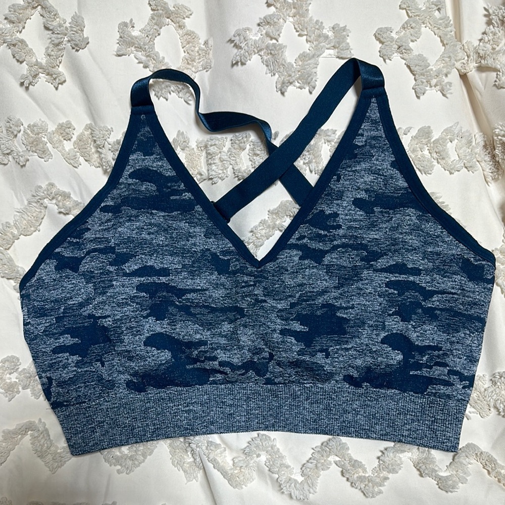 AYBL Blue Camo Sports Bra